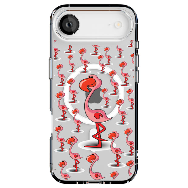 Flamingo One Tough Cases For Apple iPhone (17, 16, 15, 14, 13, 12, 11, X, SE, 8, 7/ Air, Plus, Pro, Max, Mini, XR, XS), Print in USA