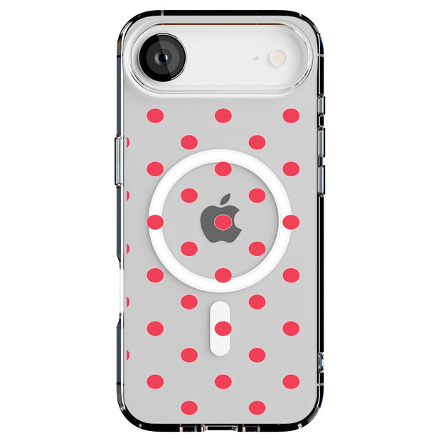 Dots Clear Tough Cases For Apple iPhone (17, 16, 15, 14, 13, 12, 11, X, SE, 8, 7/ Air, Plus, Pro, Max, Mini, XR, XS), Print in USA