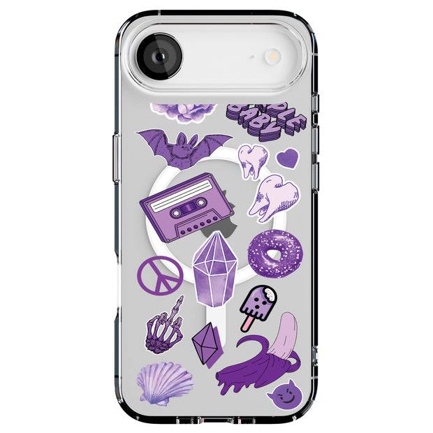 Donut Collage Tough Cases For Apple iPhone (17, 16, 15, 14, 13, 12, 11, X, SE, 8, 7/ Air, Plus, Pro, Max, Mini, XR, XS), Print in USA