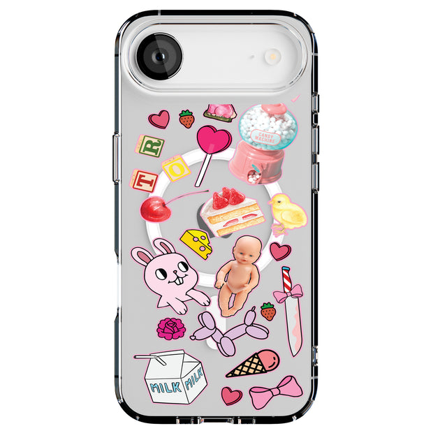 Baby Collage Tough Cases For Apple iPhone (17, 16, 15, 14, 13, 12, 11, X, SE, 8, 7/ Air, Plus, Pro, Max, Mini, XR, XS), Print in USA