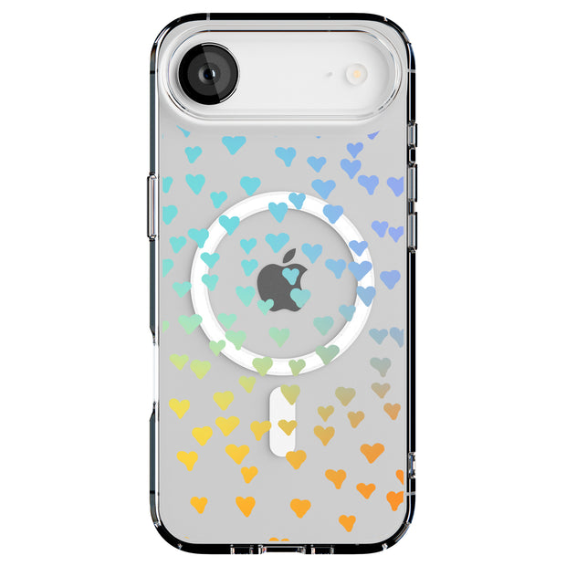 Gradient Hearts Tough Cases For Apple iPhone (17, 16, 15, 14, 13, 12, 11, X, SE, 8, 7/ Air, Plus, Pro, Max, Mini, XR, XS), Print in USA