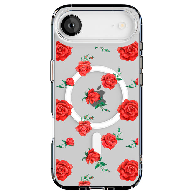 Garden Roses Tough Cases For Apple iPhone (17, 16, 15, 14, 13, 12, 11, X, SE, 8, 7/ Air, Plus, Pro, Max, Mini, XR, XS), Print in USA
