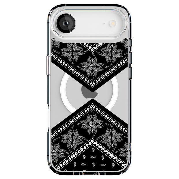 Black Bandana 1 Tough Cases For Apple iPhone (17, 16, 15, 14, 13, 12, 11, X, SE, 8, 7/ Air, Plus, Pro, Max, Mini, XR, XS), Print in USA