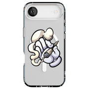 Smoke Hand Tough Cases For Apple iPhone (17, 16, 15, 14, 13, 12, 11, X, SE, 8, 7/ Air, Plus, Pro, Max, Mini, XR, XS), Print in USA
