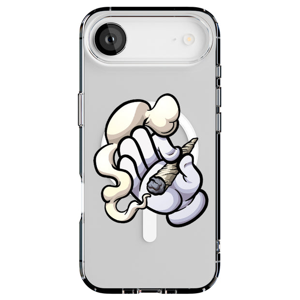 Smoke Hand Tough Cases For Apple iPhone (17, 16, 15, 14, 13, 12, 11, X, SE, 8, 7/ Air, Plus, Pro, Max, Mini, XR, XS), Print in USA
