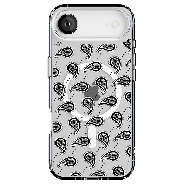 Black Bandana 3 Tough Cases For Apple iPhone (17, 16, 15, 14, 13, 12, 11, X, SE, 8, 7/ Air, Plus, Pro, Max, Mini, XR, XS), Print in USA