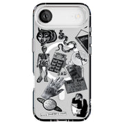 Grunge Collage4 Tough Cases For Apple iPhone (17, 16, 15, 14, 13, 12, 11, X, SE, 8, 7/ Air, Plus, Pro, Max, Mini, XR, XS), Print in USA