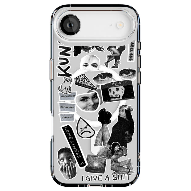 Grunge Collage5 Tough Cases For Apple iPhone (17, 16, 15, 14, 13, 12, 11, X, SE, 8, 7/ Air, Plus, Pro, Max, Mini, XR, XS), Print in USA