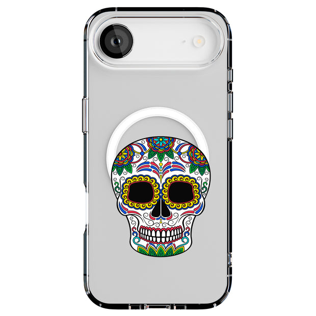 Sugar Skull Tough Cases For Apple iPhone (17, 16, 15, 14, 13, 12, 11, X, SE, 8, 7/ Air, Plus, Pro, Max, Mini, XR, XS), Print in USA