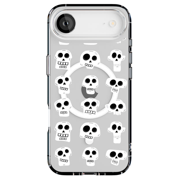 Funny Skull Tough Cases For Apple iPhone (17, 16, 15, 14, 13, 12, 11, X, SE, 8, 7/ Air, Plus, Pro, Max, Mini, XR, XS), Print in USA
