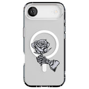 Rose Skeleton Tough Cases For Apple iPhone (17, 16, 15, 14, 13, 12, 11, X, SE, 8, 7/ Air, Plus, Pro, Max, Mini, XR, XS), Print in USA