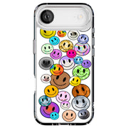 Cute Smile Face Tough Cases For Apple iPhone (17, 16, 15, 14, 13, 12, 11, X, SE, 8, 7/ Air, Plus, Pro, Max, Mini, XR, XS), Print in USA