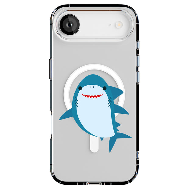 Cute Baby Shark Tough Cases For Apple iPhone (17, 16, 15, 14, 13, 12, 11, X, SE, 8, 7/ Air, Plus, Pro, Max, Mini, XR, XS), Print in USA