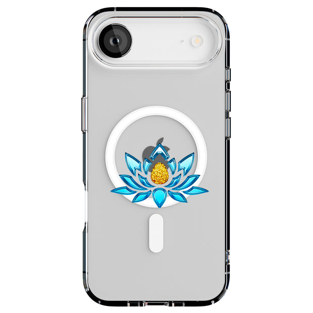 Blue Lotus Tough Cases For Apple iPhone (17, 16, 15, 14, 13, 12, 11, X, SE, 8, 7/ Air, Plus, Pro, Max, Mini, XR, XS), Print in USA