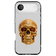 Gold Gems Skull Tough Cases For Apple iPhone (17, 16, 15, 14, 13, 12, 11, X, SE, 8, 7/ Air, Plus, Pro, Max, Mini, XR, XS), Print in USA