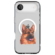 Dog Painting a Tough Cases For Apple iPhone (17, 16, 15, 14, 13, 12, 11, X, SE, 8, 7/ Air, Plus, Pro, Max, Mini, XR, XS), Print in USA