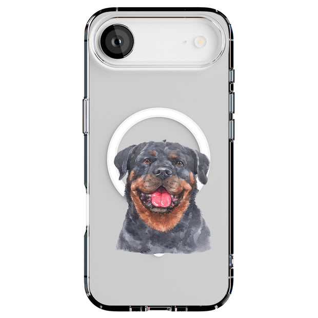 Dog Painting i Tough Cases For Apple iPhone (17, 16, 15, 14, 13, 12, 11, X, SE, 8, 7/ Air, Plus, Pro, Max, Mini, XR, XS), Print in USA
