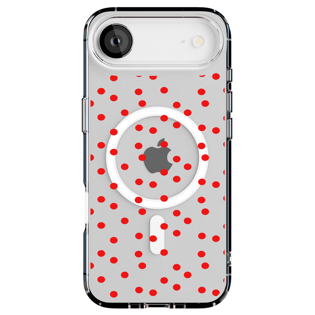 Polka Dot 13 Tough Cases For Apple iPhone (17, 16, 15, 14, 13, 12, 11, X, SE, 8, 7/ Air, Plus, Pro, Max, Mini, XR, XS), Print in USA