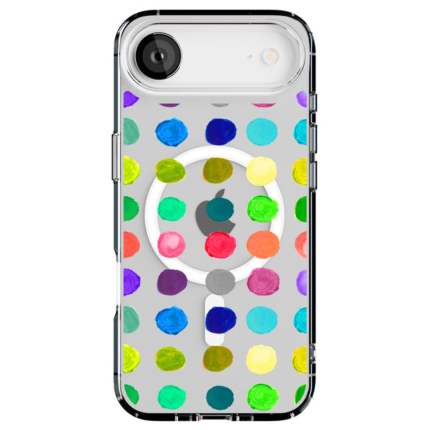 Polka Dot 15 Tough Cases For Apple iPhone (17, 16, 15, 14, 13, 12, 11, X, SE, 8, 7/ Air, Plus, Pro, Max, Mini, XR, XS), Print in USA