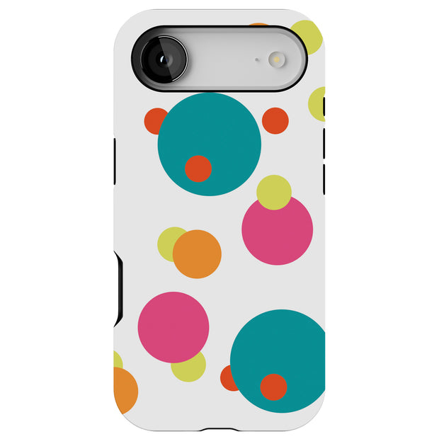 Polka Dot Tough Cases For Apple iPhone (17, 16, 15, 14, 13, 12, 11, X, SE, 8, 7/ Air, Plus, Pro, Max, Mini, XR, XS), Print in USA