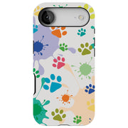 Paw Color  Tough Cases For Apple iPhone (17, 16, 15, 14, 13, 12, 11, X, SE, 8, 7/ Air, Plus, Pro, Max, Mini, XR, XS), Print in USA