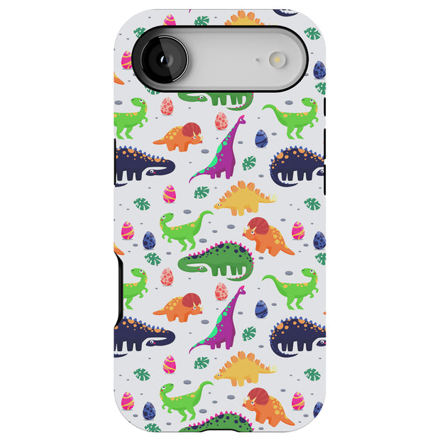 Dinosaur 7 Tough Cases For Apple iPhone (17, 16, 15, 14, 13, 12, 11, X, SE, 8, 7/ Air, Plus, Pro, Max, Mini, XR, XS), Print in USA