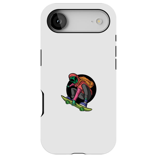 Alien Skate Tough Cases For Apple iPhone (17, 16, 15, 14, 13, 12, 11, X, SE, 8, 7/ Air, Plus, Pro, Max, Mini, XR, XS), Print in USA