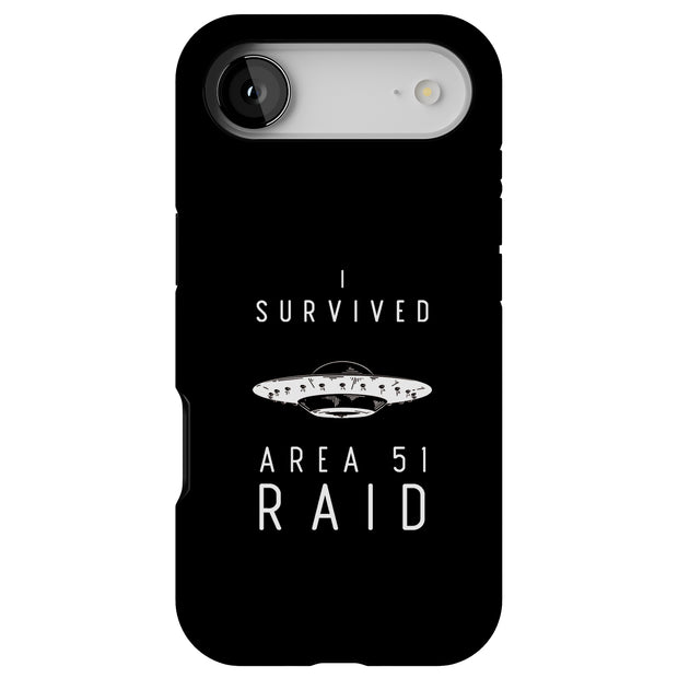 Survived Area51 Tough Cases For Apple iPhone (17, 16, 15, 14, 13, 12, 11, X, SE, 8, 7/ Air, Plus, Pro, Max, Mini, XR, XS), Print in USA