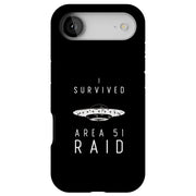 Survived Area51 Tough Cases For Apple iPhone (17, 16, 15, 14, 13, 12, 11, X, SE, 8, 7/ Air, Plus, Pro, Max, Mini, XR, XS), Print in USA
