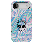 Believe Alien Tough Cases For Apple iPhone (17, 16, 15, 14, 13, 12, 11, X, SE, 8, 7/ Air, Plus, Pro, Max, Mini, XR, XS), Print in USA