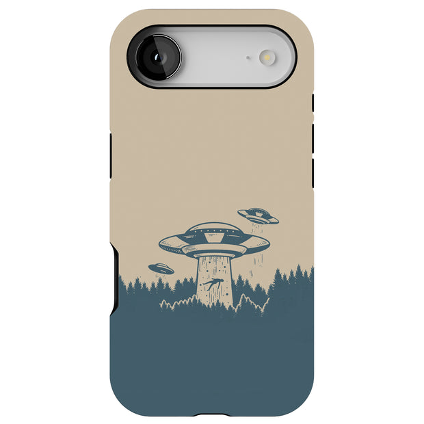 Alien Kidnap Tough Cases For Apple iPhone (17, 16, 15, 14, 13, 12, 11, X, SE, 8, 7/ Air, Plus, Pro, Max, Mini, XR, XS), Print in USA