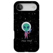 Pew Pew Alien Tough Cases For Apple iPhone (17, 16, 15, 14, 13, 12, 11, X, SE, 8, 7/ Air, Plus, Pro, Max, Mini, XR, XS), Print in USA