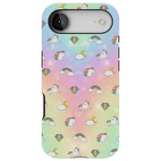Rainbow Unicorn Tough Cases For Apple iPhone (17, 16, 15, 14, 13, 12, 11, X, SE, 8, 7/ Air, Plus, Pro, Max, Mini, XR, XS), Print in USA