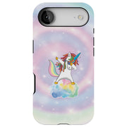 Unicorn Dabbing Tough Cases For Apple iPhone (17, 16, 15, 14, 13, 12, 11, X, SE, 8, 7/ Air, Plus, Pro, Max, Mini, XR, XS), Print in USA
