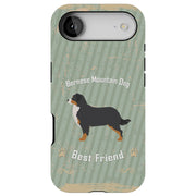 Bernese Dog Tough Cases For Apple iPhone (17, 16, 15, 14, 13, 12, 11, X, SE, 8, 7/ Air, Plus, Pro, Max, Mini, XR, XS), Print in USA