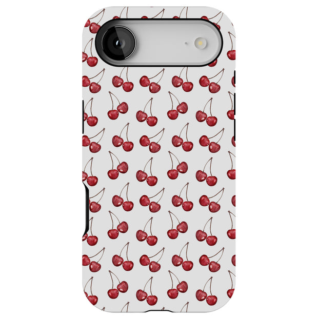 Cherries Tough Cases For Apple iPhone (17, 16, 15, 14, 13, 12, 11, X, SE, 8, 7/ Air, Plus, Pro, Max, Mini, XR, XS), Print in USA
