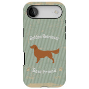 Retriever Dog Tough Cases For Apple iPhone (17, 16, 15, 14, 13, 12, 11, X, SE, 8, 7/ Air, Plus, Pro, Max, Mini, XR, XS), Print in USA