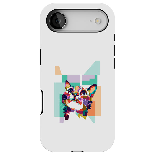 3D Cat Tough Cases For Apple iPhone (17, 16, 15, 14, 13, 12, 11, X, SE, 8, 7/ Air, Plus, Pro, Max, Mini, XR, XS), Print in USA