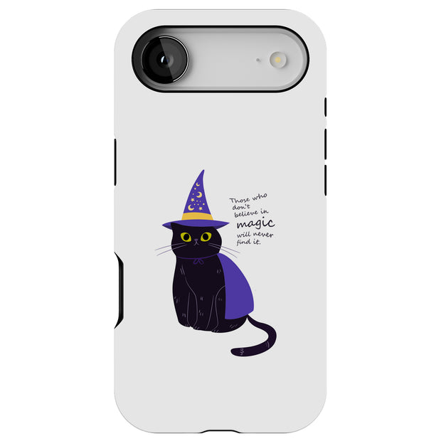 Witch Cat Tough Cases For Apple iPhone (17, 16, 15, 14, 13, 12, 11, X, SE, 8, 7/ Air, Plus, Pro, Max, Mini, XR, XS), Print in USA