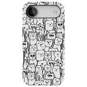 Comic Cat Tough Cases For Apple iPhone (17, 16, 15, 14, 13, 12, 11, X, SE, 8, 7/ Air, Plus, Pro, Max, Mini, XR, XS), Print in USA