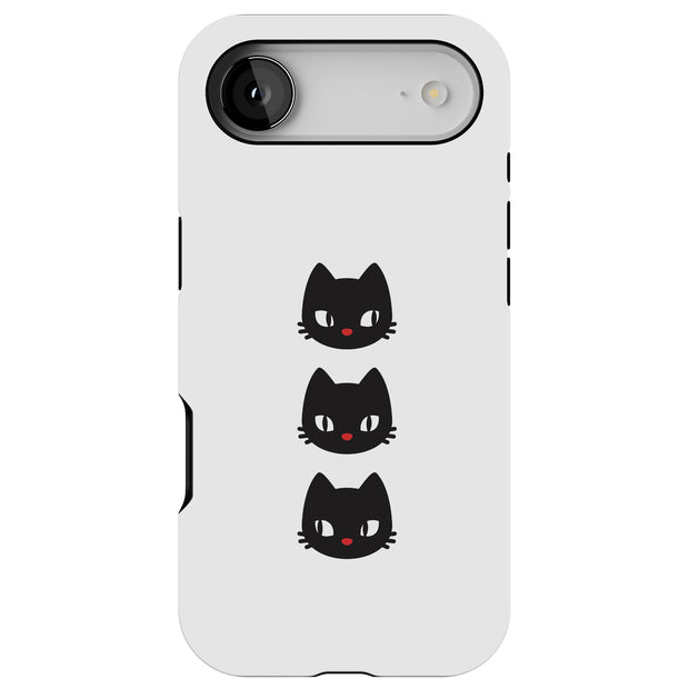 Black Cat Tough Cases For Apple iPhone (17, 16, 15, 14, 13, 12, 11, X, SE, 8, 7/ Air, Plus, Pro, Max, Mini, XR, XS), Print in USA