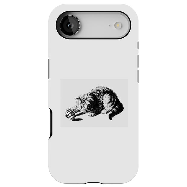 Cat Grenade Tough Cases For Apple iPhone (17, 16, 15, 14, 13, 12, 11, X, SE, 8, 7/ Air, Plus, Pro, Max, Mini, XR, XS), Print in USA