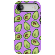 Green Avocado Tough Cases For Apple iPhone (17, 16, 15, 14, 13, 12, 11, X, SE, 8, 7/ Air, Plus, Pro, Max, Mini, XR, XS), Print in USA