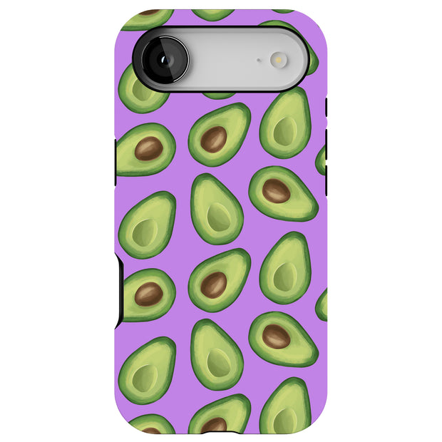 Green Avocado Tough Cases For Apple iPhone (17, 16, 15, 14, 13, 12, 11, X, SE, 8, 7/ Air, Plus, Pro, Max, Mini, XR, XS), Print in USA