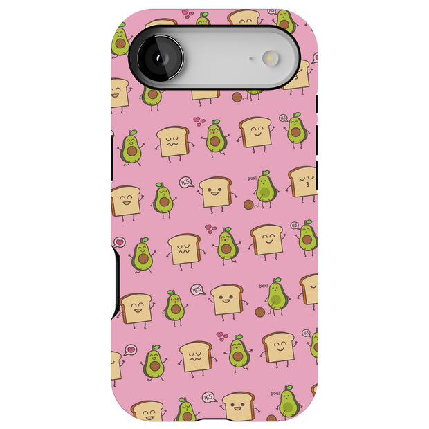 Pink Avocado Tough Cases For Apple iPhone (17, 16, 15, 14, 13, 12, 11, X, SE, 8, 7/ Air, Plus, Pro, Max, Mini, XR, XS), Print in USA