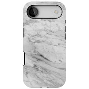 Blk Wht Marble Tough Cases For Apple iPhone (17, 16, 15, 14, 13, 12, 11, X, SE, 8, 7/ Air, Plus, Pro, Max, Mini, XR, XS), Print in USA