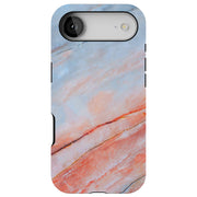 Blue Red Marble Tough Cases For Apple iPhone (17, 16, 15, 14, 13, 12, 11, X, SE, 8, 7/ Air, Plus, Pro, Max, Mini, XR, XS), Print in USA