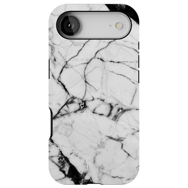 Black Marble 5 Tough Cases For Apple iPhone (17, 16, 15, 14, 13, 12, 11, X, SE, 8, 7/ Air, Plus, Pro, Max, Mini, XR, XS), Print in USA