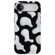 CowHide Black Tough Cases For Apple iPhone (17, 16, 15, 14, 13, 12, 11, X, SE, 8, 7/ Air, Plus, Pro, Max, Mini, XR, XS), Print in USA