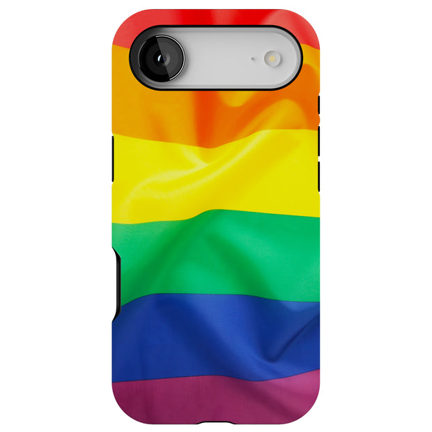 Rainbow LGBTQ Tough Cases For Apple iPhone (17, 16, 15, 14, 13, 12, 11, X, SE, 8, 7/ Air, Plus, Pro, Max, Mini, XR, XS), Print in USA